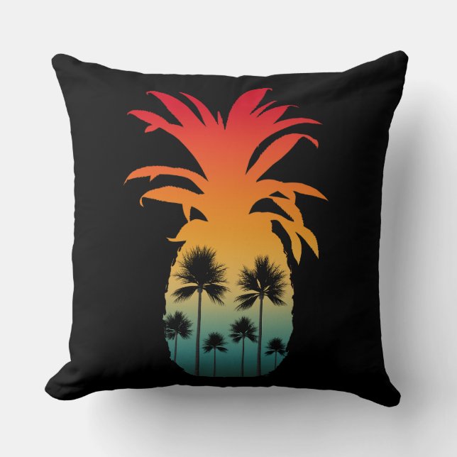 COUSSIN PALMIERS AU COUCHER DE SOLEIL À L'ANANAS CALIFORNI (Recto)
