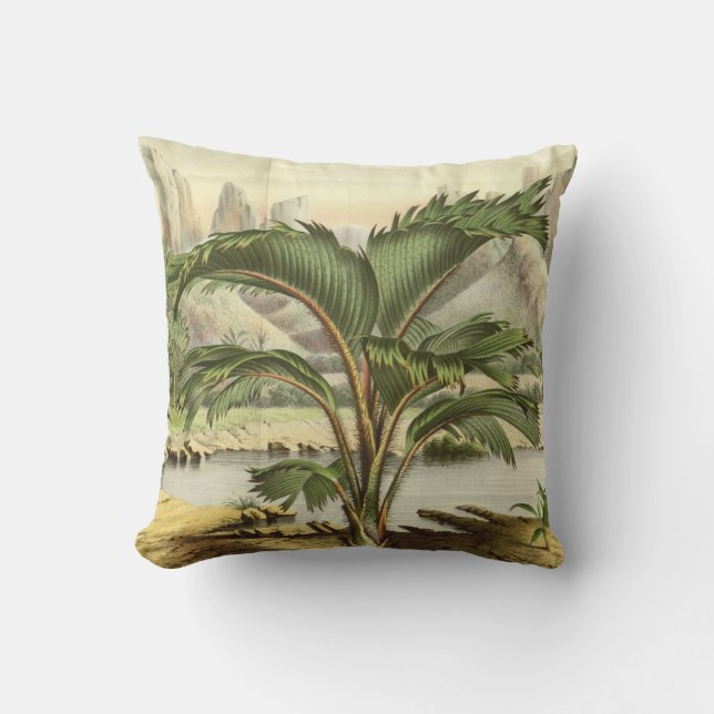 Coussin Palmiers du bord de mer de l'Oreiller (Recto)