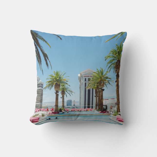 Coussin Palmiers verts et marrons (Recto)