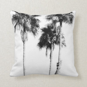 Coussin Palmiers Vibes noir & blanc #5 #wall #décoration  
