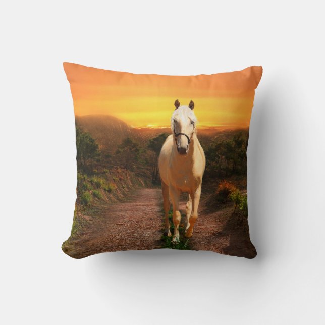 Coussin Palomino couché de soleil (Recto)