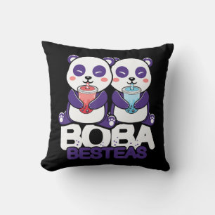 Coussin Panda Boba Bubble Tea Anime Kawaii Neko Girls