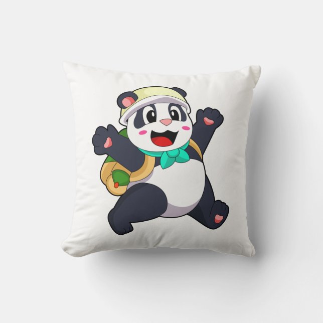 Coussin Panda comme étudiant (Recto)