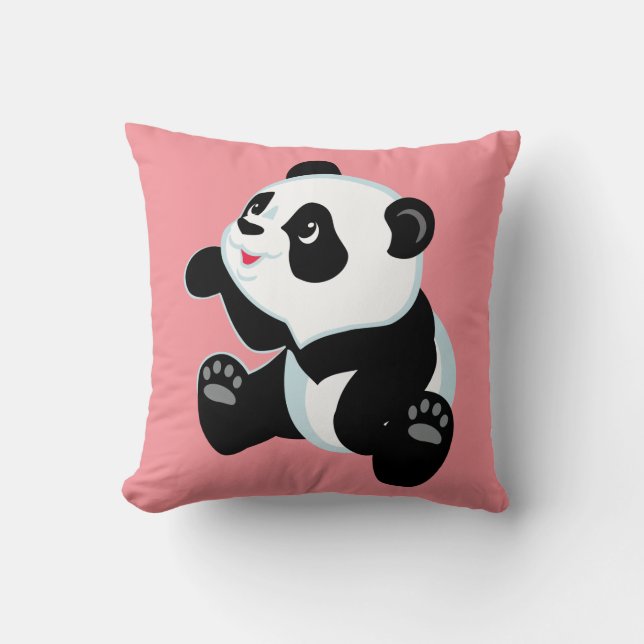 Coussin panda de dessin animé (Recto)