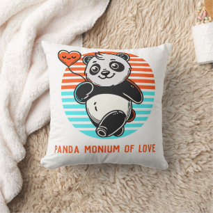Coussin Panda Monium of Love Personnalisé