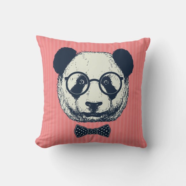 Coussin Panda Stripes (Recto)