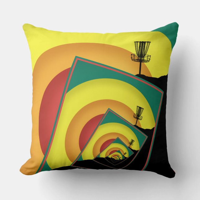 Coussin Paniers de golf de disques de rotation 3 (Recto)