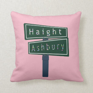 Coussin Panneau de la rue Rainbow Haibury