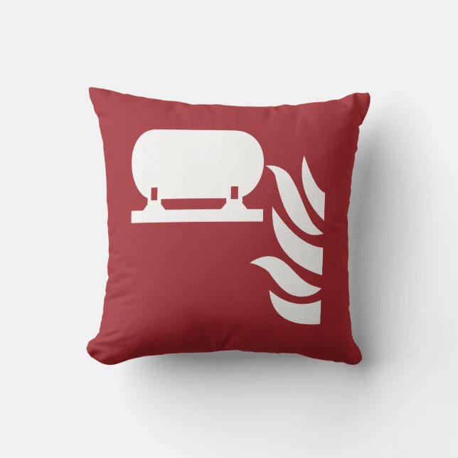 Coussin Panneau de sécurité d'installation d'un extincteur (Recto)