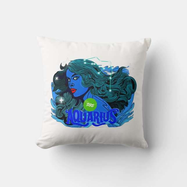 Coussin Panneau étoile Aquarius Horoscope (Recto)