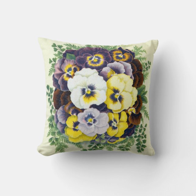 Coussin Pansies (Recto)