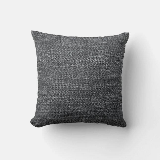 Coussin Pantalon bleu texture de tissu denim (Recto)