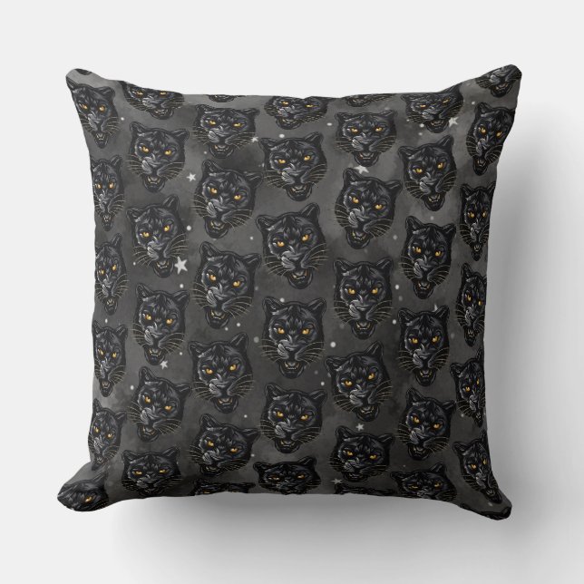 Coussin Panthère noire (Recto)