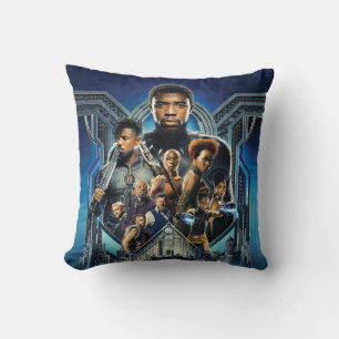 Coussin Panthère noire Caractères sur Wakanda