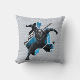 Coussin Panthère noire   Graphique de caractères haute tec