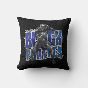 Coussin Panthère noire   T'Challa - Graphique de panthère 