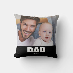 Coussin Papa a établi une photo moderne en gras