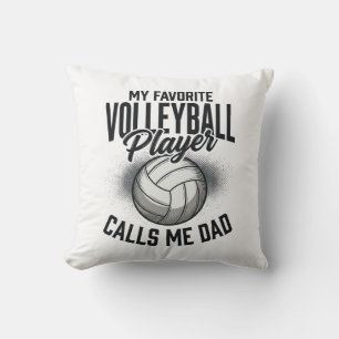 Coussin Papa de volley Mon joueur préféré m'appelle Papa D