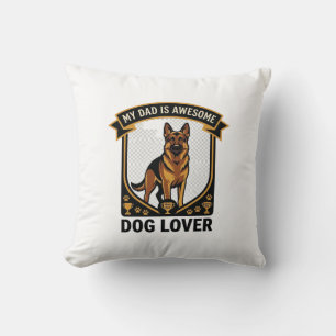 Coussin Papa est un amant de chien génial Paws Shepherd al