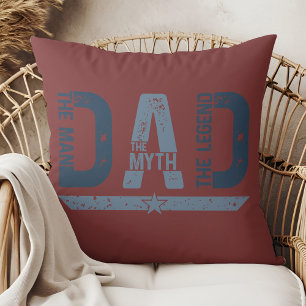 Coussin PAPA L'Homme La Légende La Référence" Fête des Pèr