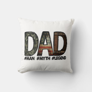 Coussin Papa - l'homme le mythe la légende papa; père; gro