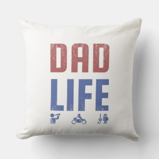 Coussin Papa Life SVG - Fête du Père Design Vintage | Drôl