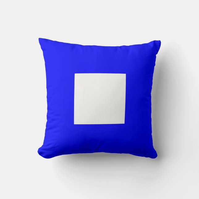 Coussin Papa nautique de la lettre P de signal de drapeau (Recto)