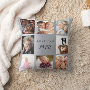 Coussin Papa Silver photo collage