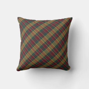 Coussin Papier de Noël Rouge Or Et Vert