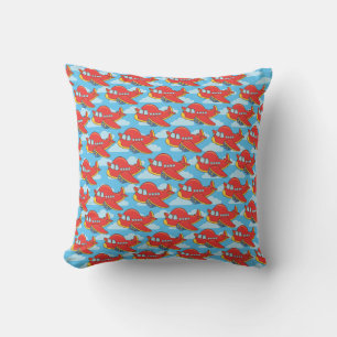 Coussin Papier d'enveloppement d'avion et de nuages person