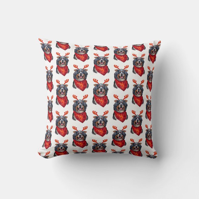 Coussin Papier d'enveloppement de chien de montagne bernoi (Recto)