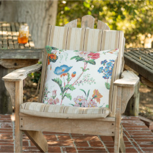 Coussin Papier peint antique floral France 1830