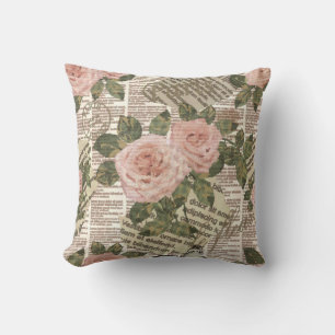 Coussin Papier peint de voyage parisien transparent. journ