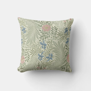 Coussin Papier peint floral de William Morris Larkspur