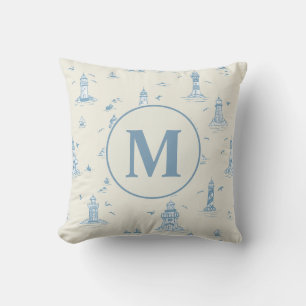 Coussin Papier Peint Toile Phare Aquarelle Pour Nursery