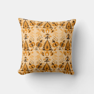 Coussin Papier peint vintage asiatique fleurs décorées san