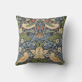 Coussin papier-peint-william-morris-strawberry-thief