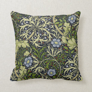 Coussin Papier peint William Morris Vintage d'algues fines