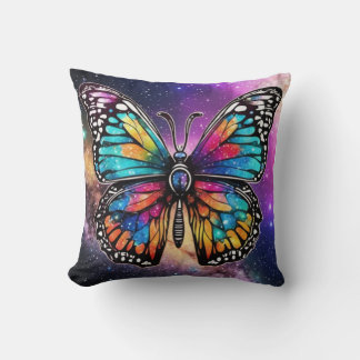 Coussin Papillon aquarelle