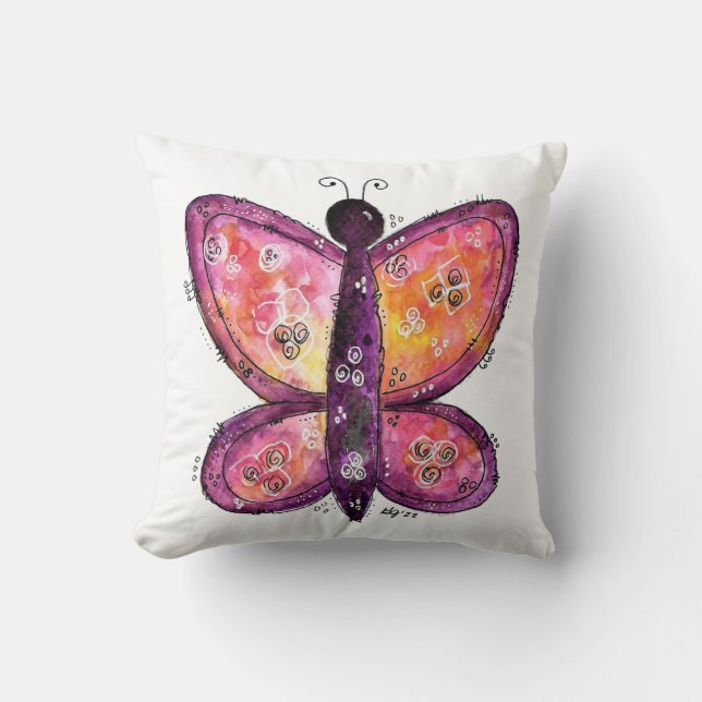 Coussin Papillon blanc (Recto)