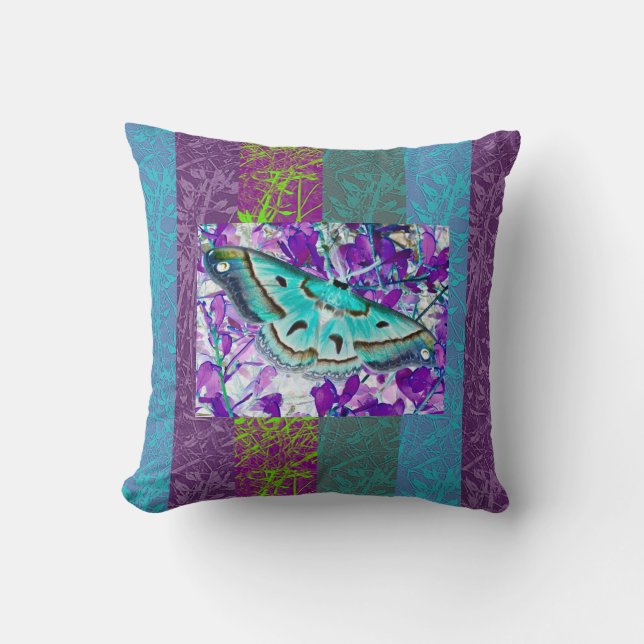 Coussin papillon bleu (Recto)