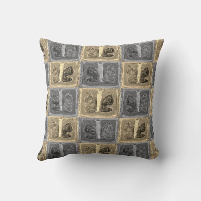 Coussin Papillon coloré | Filtres | Half Drop | (Verso)