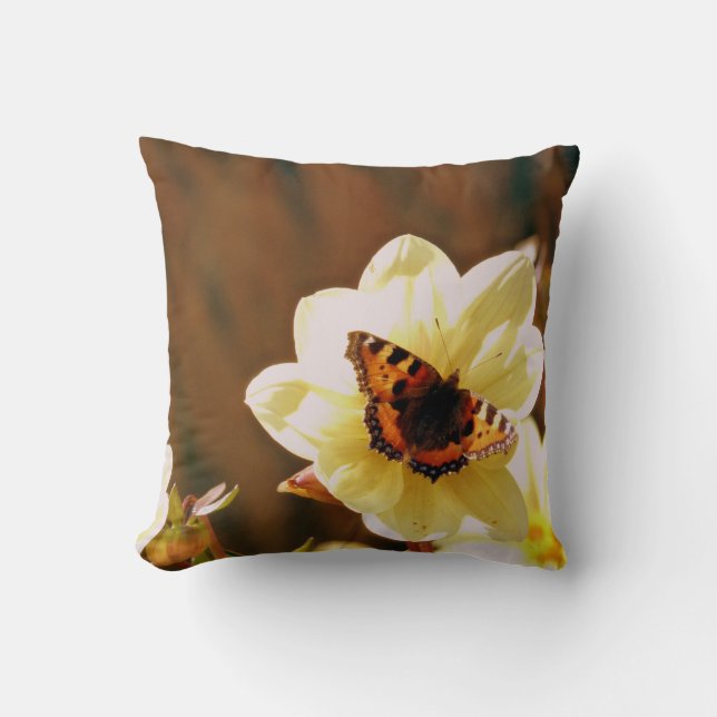 Coussin Papillon d'automne (Recto)