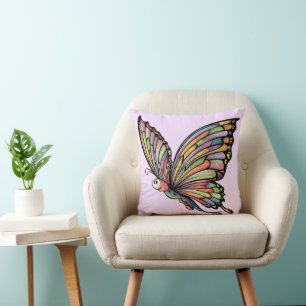 Coussin Papillon de dessin