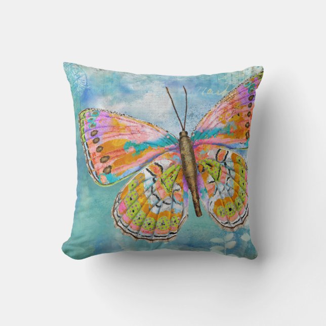 Coussin Papillon de fête (Recto)
