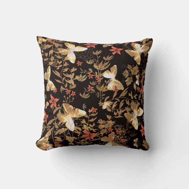 Coussin Papillon doré (Recto)