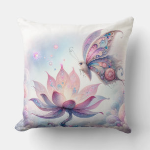 Coussin papillon enchanté