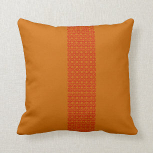 Coussin papillon et rouge avec la terre cuite