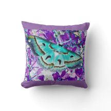 Coussin papillon Lavender