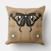 Coussin papillon mystique personnalisé